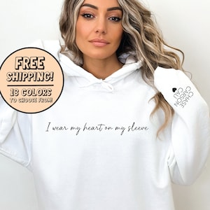 Heart on your sleeve sweatshirt best sale