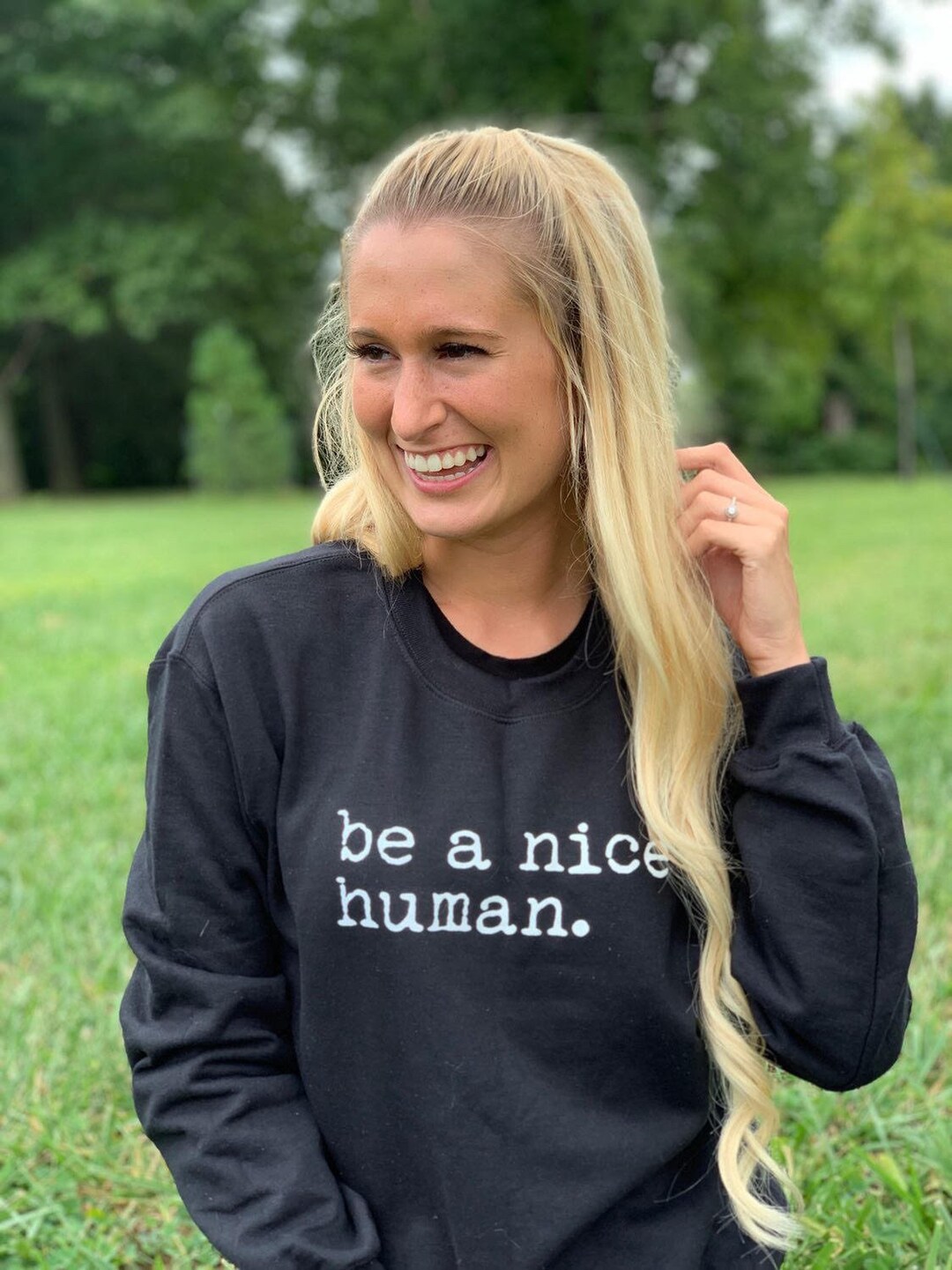 being nice is cool sweatshirt