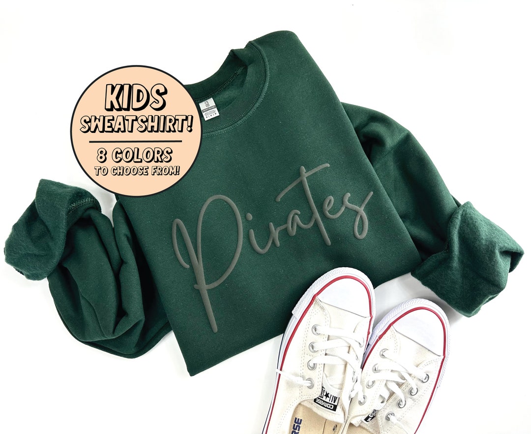 Embossed Youth Team Name Sweatshirt, Youth Puff Print Sweateshirt