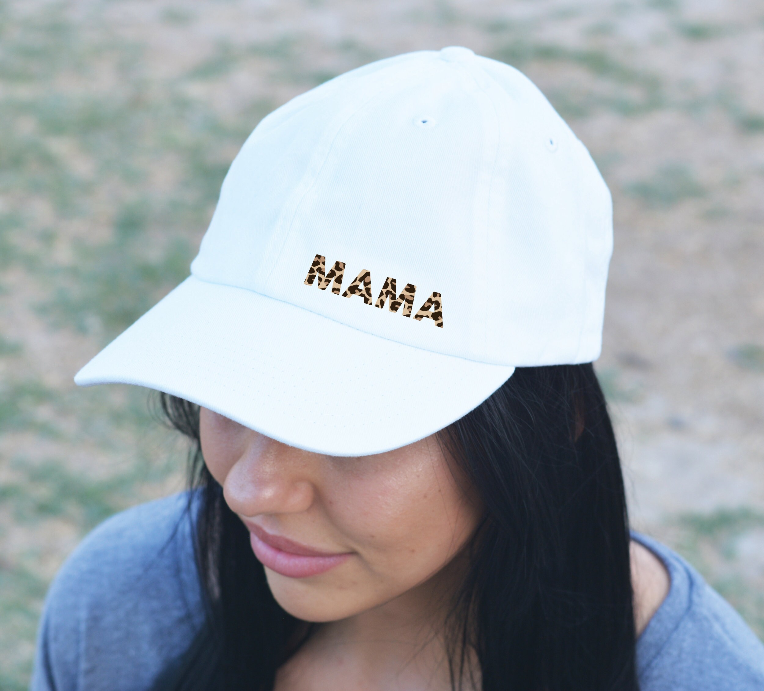 Mama Leopard Print Hat / Mama Baseball 