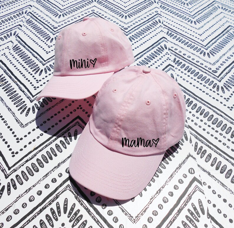 Mama and Mini Hats / Mama Baseball Cap / Mama Hat / Mini Hat / Etsy