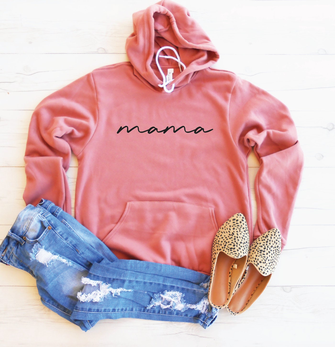 Mama Hoodie Cute Mom Fall Hoodie Fleece Lined Hoodie Unisex | Etsy