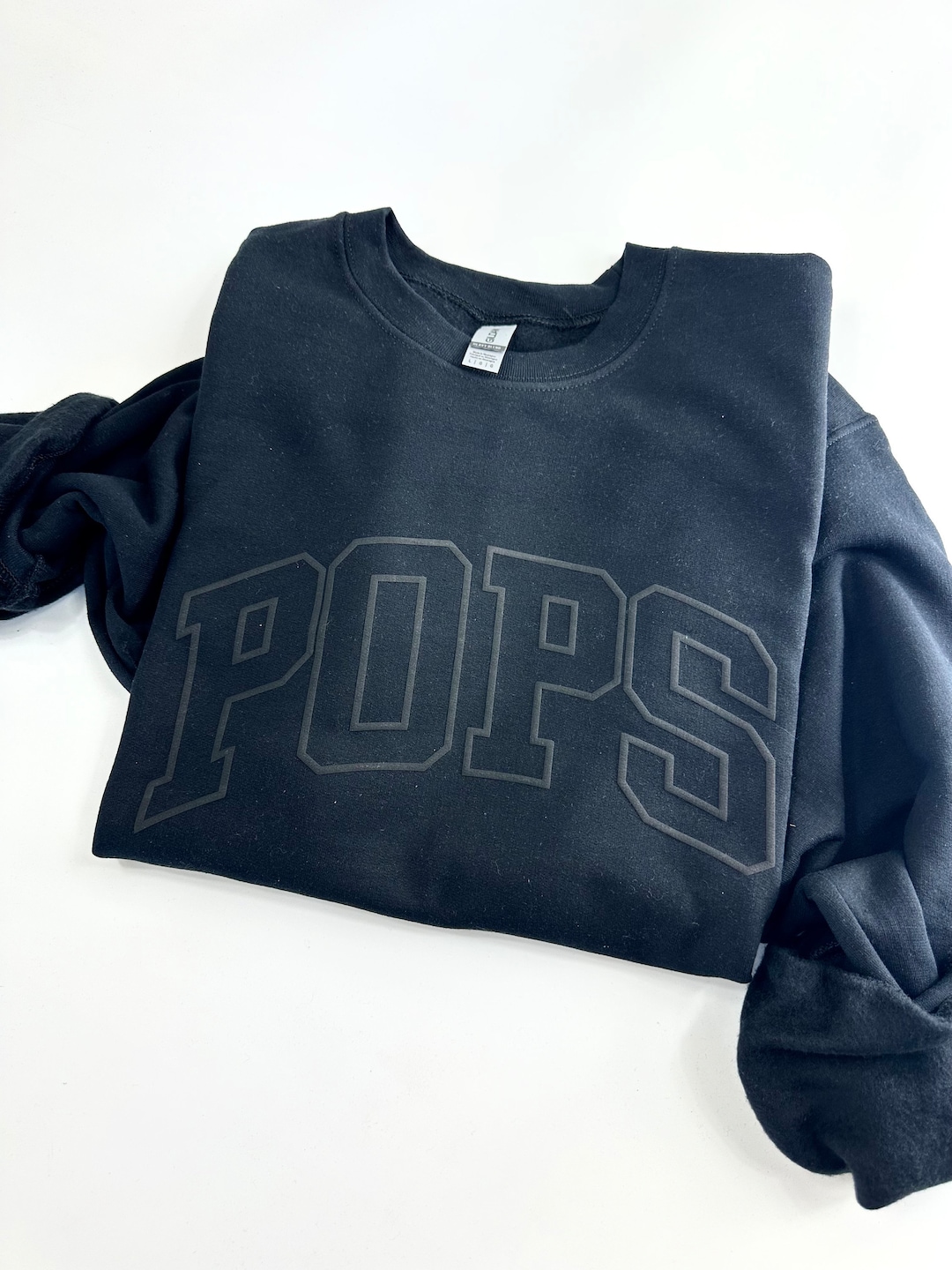 Embossed Pops Sweatshirt, Puff Pops Sweatshirt, Raised Lettering, Gift ...