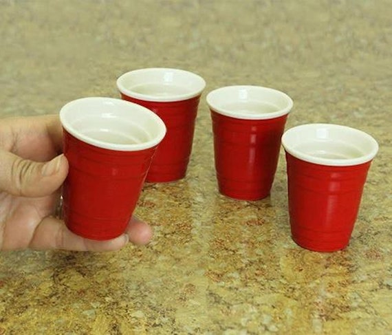 Red Cup Shot Glass Set