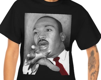 Dr Martin Luther King Jr Unisex T Shirt Art Black Excellence Owned Black History Month Artist 1865 Juneteenth Kwanzaa Gift For Him Her