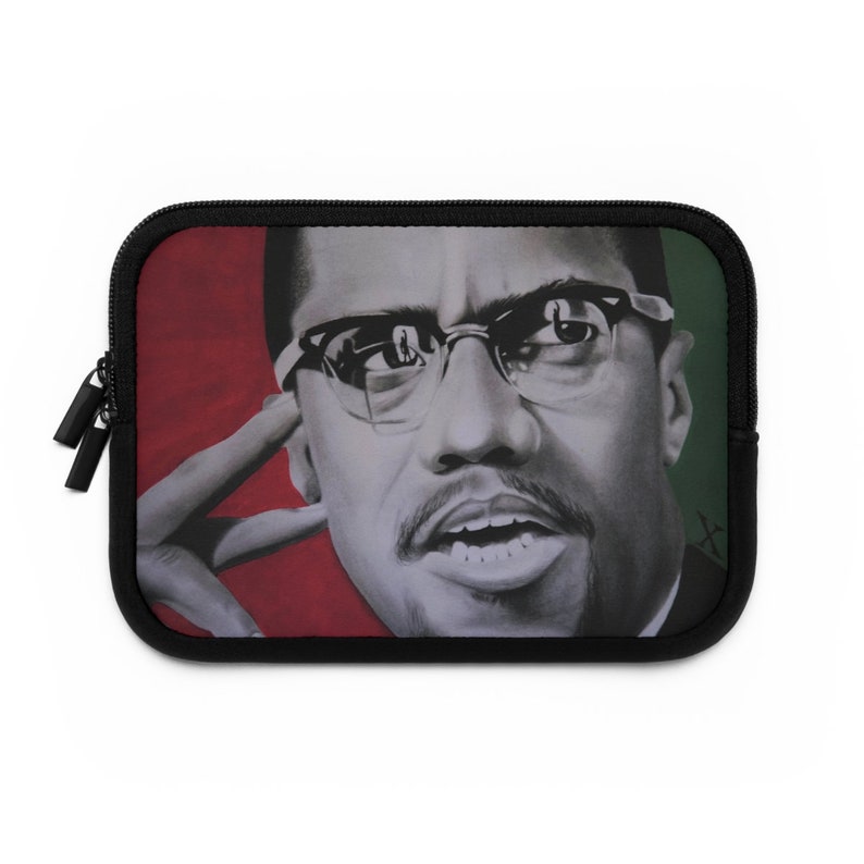 Malcolm X Laptop Sleeve 7 10 13 15 17 pulgadas MacBook Pro Air iPad Black Excellence Owned Black History Month Juneteenth Kwanzaa For Him Her imagen 3