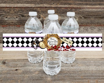 Printable Tea Party Water Bottle Label