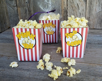 Printable Popcorn Box Party Favor