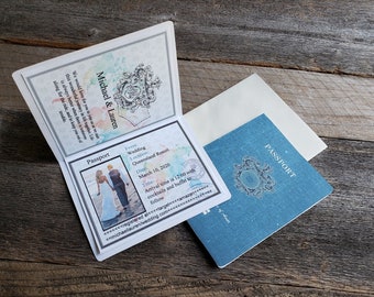 Printable Passport Invitation (editable text)