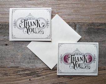 Printable Elegant Victorian Thank You card