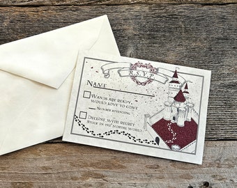 Printable Castle Map RSVP card