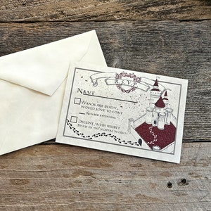 Carte RSVP à imprimer pour le château