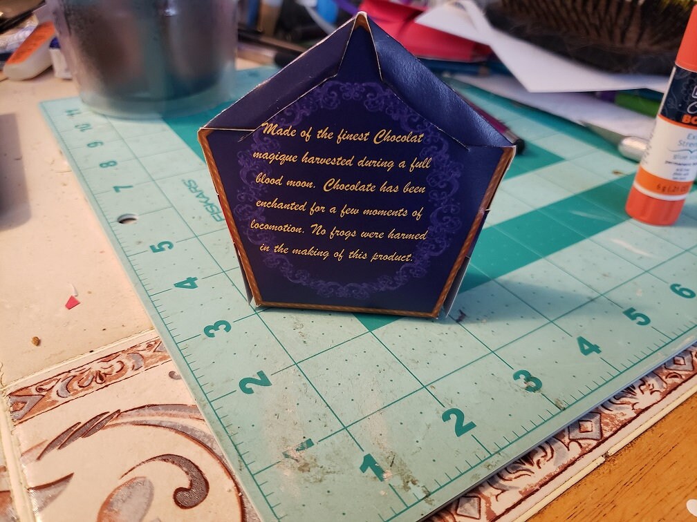 Printable HP Inspired Chocolate Frog Favor Box With Editable Etsy