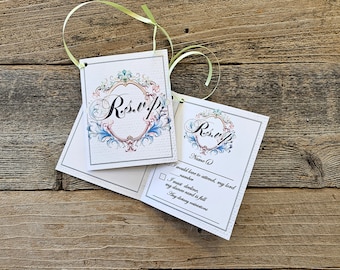 Printable Regency Inspired RSVP dance card (editable file included)