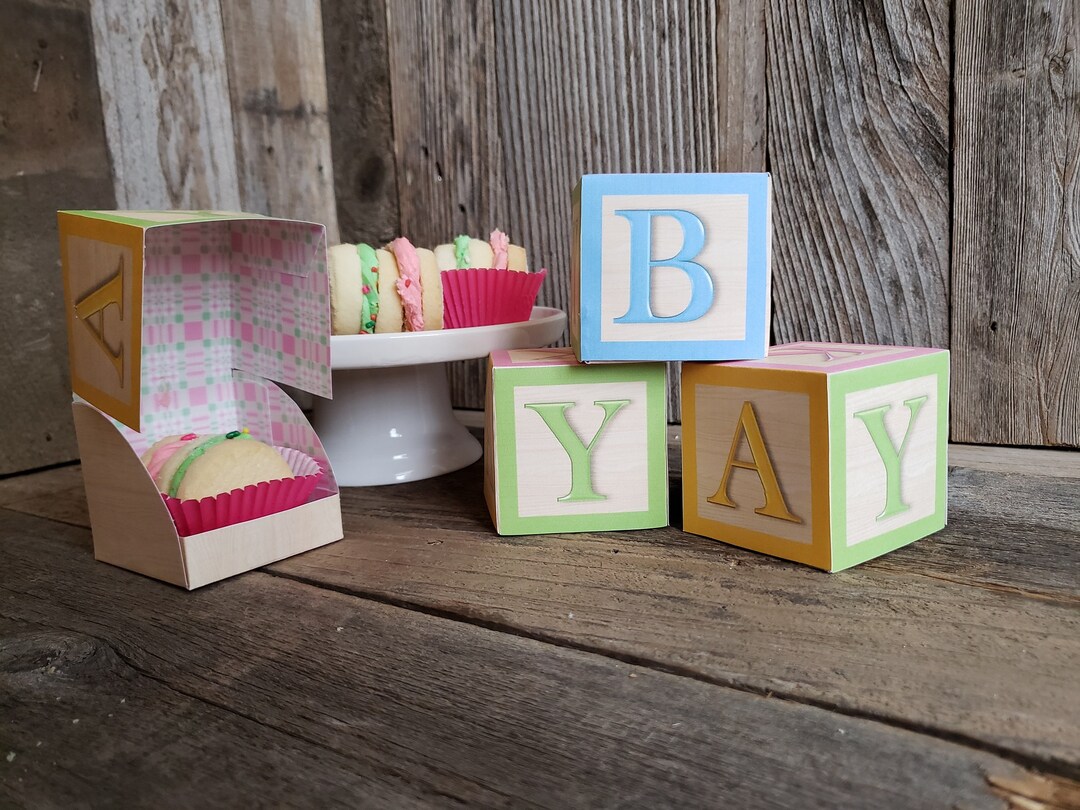 Printable Baby Block Favor Box - Etsy