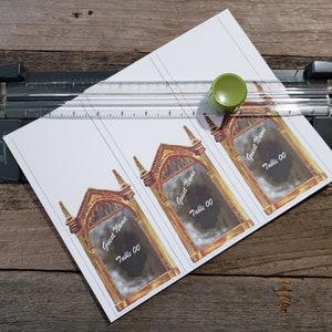 Printable Wizards Mirror Placecards editable image 2