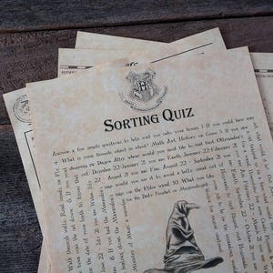 Printable HP Wizard Party Games & Quizzes image 4