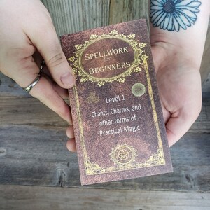 Printable Spellbook Favor (editable Text) - Etsy