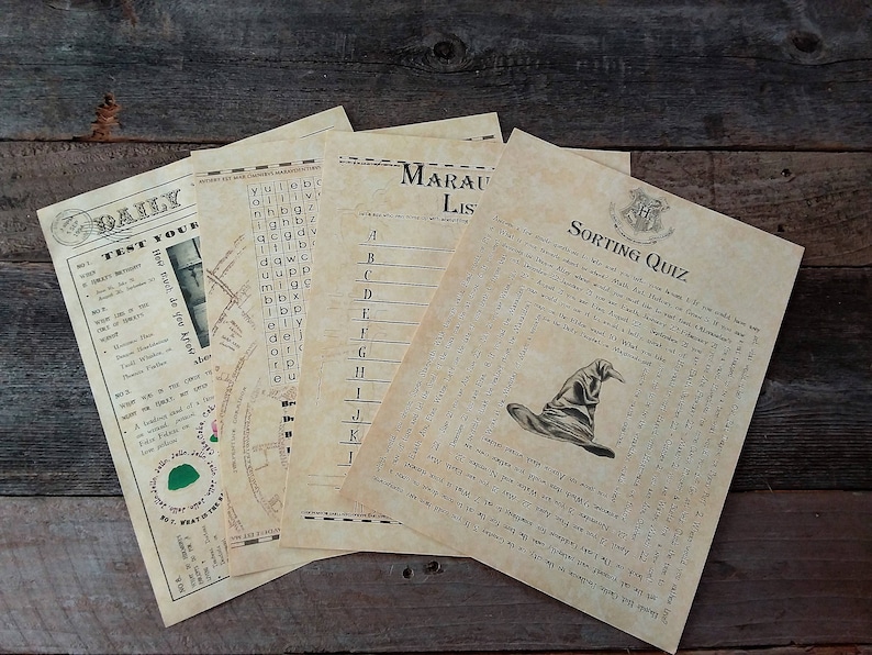 Printable HP Wizard Party Games & Quizzes image 1