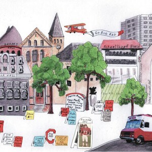 CORNELL University, Ithica, New York, Watercolor Painting Graduation Gift Full of Memories, Coming Soon image 2