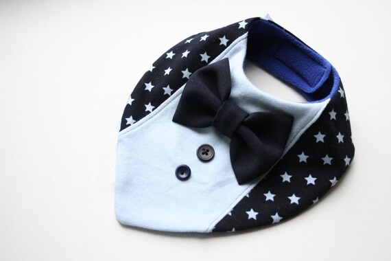 Emballage Cadeau Disponible Marine /& Blanc PAQUET DE 3 Dribble Ons Gar/çOns Bavoir Bandana B/éb/é Bleu