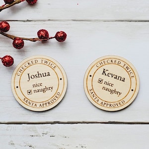 Santa Coins I Made The Nice List North Pole Approved Santa Approved Christmas Coin Christmas Medal Santa Medal