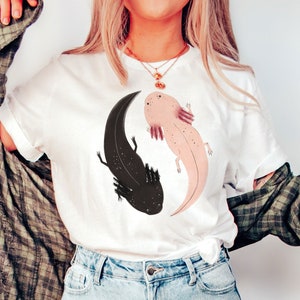 Axolotl Couple Unisex T-Shirt, 100% Cotton