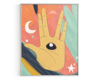 Star Trek Art Print, Vulcan Salute