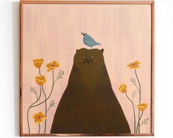 California State Wildlife Print