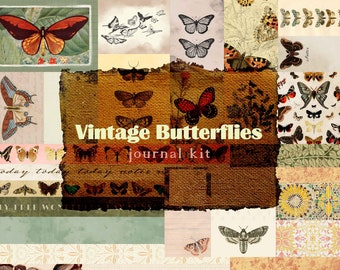 Vintage Butterfly Journal Printables