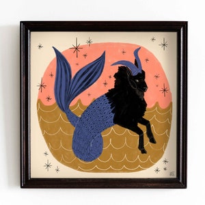 Capricorn Zodiac Art Print image 1