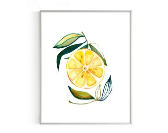 Lemon Slice Art Print