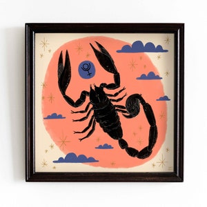 Scorpio Zodiac Art Print