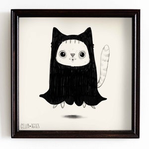 Ghost Cat Print