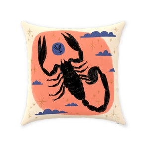 Scorpio Zodiac Throw Pillow image 1