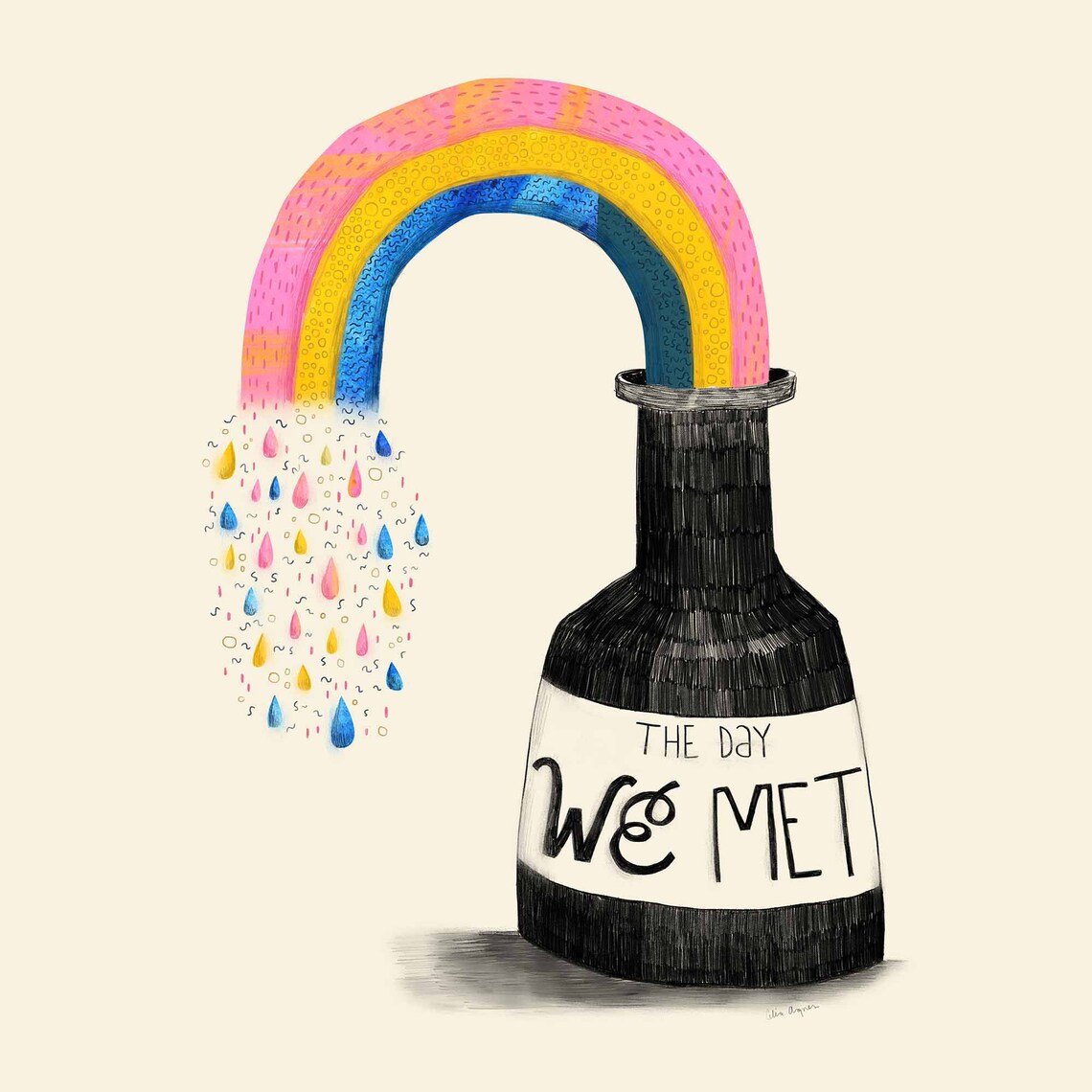 The Day We Met Print Etsy
