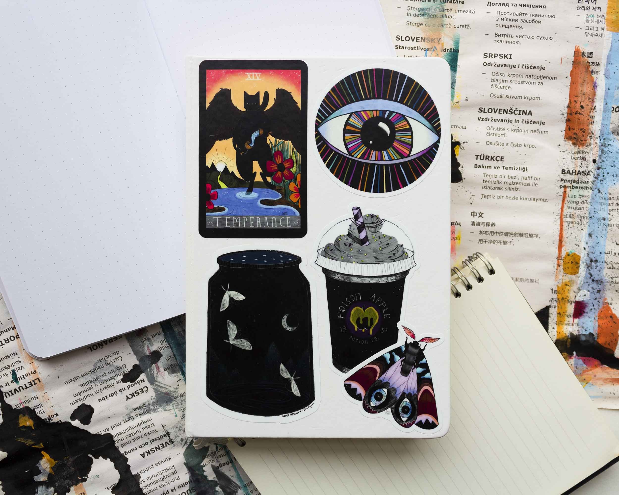 Tarot Card STICKER Set, VINYL Stickers, Sticker Pack, TAROT Stickers for  Journaling, Tarot Deck Stickers, Mystic Sticker Unseen World Tarot