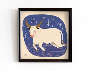 Taurus Zodiac Art Print