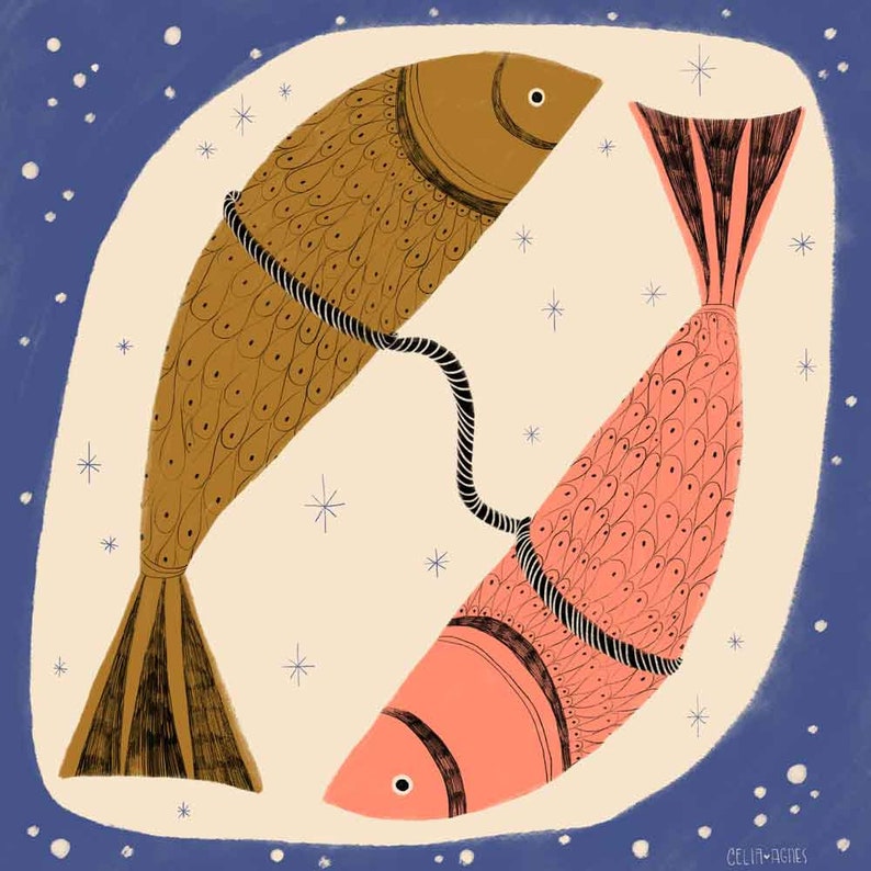 Pisces Zodiac Art Print image 2