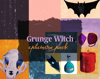 Grunge Witch Printable Scrapbook Kit