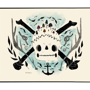 Jolly Roger Pirate Print