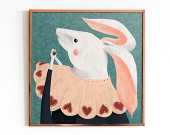 White Rabbit Wonderland Print