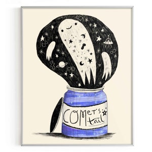 Bottled Comet Print