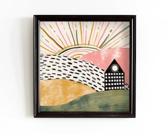 House on the Hills Art Print