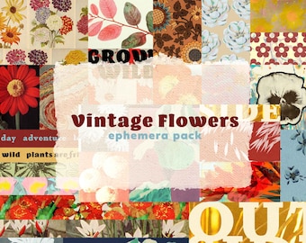 Vintage Flowers Journal Printables