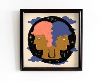 Gemini Zodiac Art Print