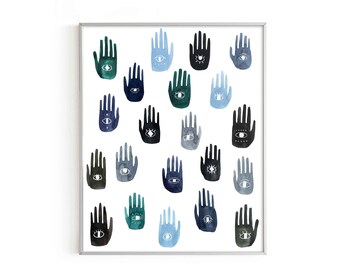 Spiritual Advisor Hands Art Print