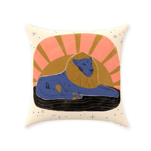 Leo Zodiac Throw Pillow