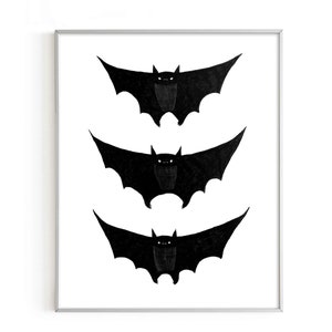 Three Bats Print