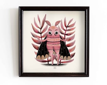 Moth Girl Art Print - Etsy